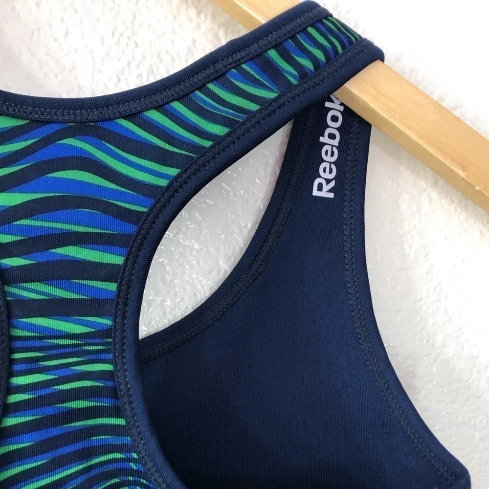 Reebok Blue and Green Sports Bra